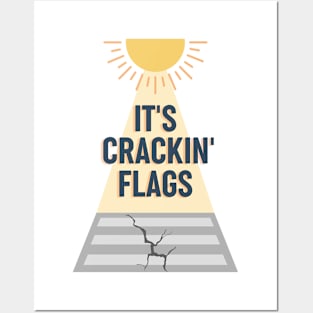 Lancashire humour - It's cracking flags Posters and Art